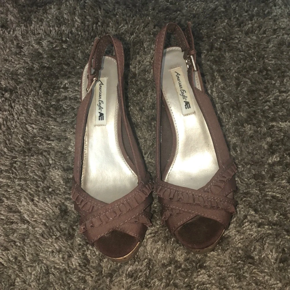 American Eagle by Payless Cork Wedge - Picture 3 of 10